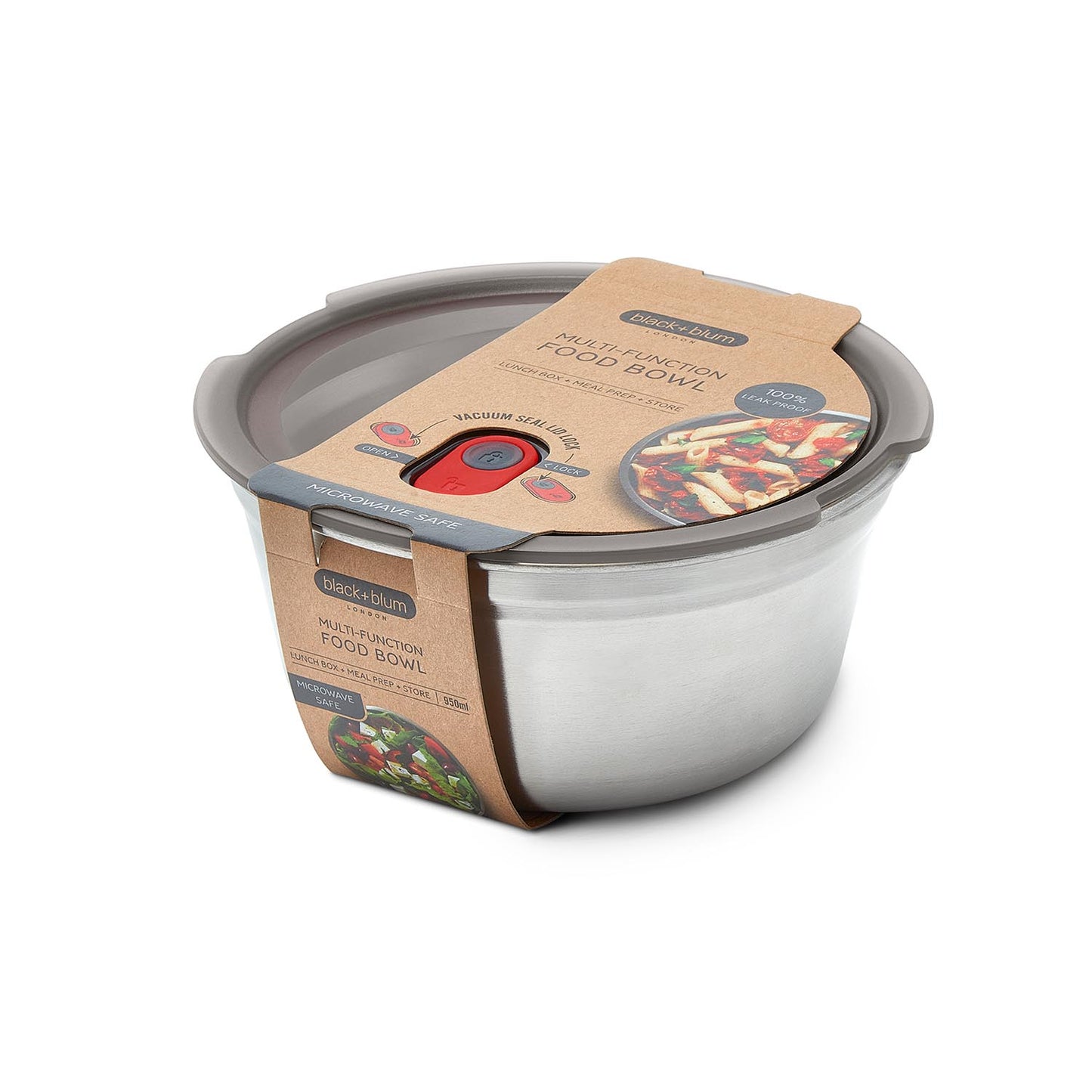 Multifunktions Frischhaltedose aus Edelstahl, 950 ML - Lunchboxen - Black-Blum DE