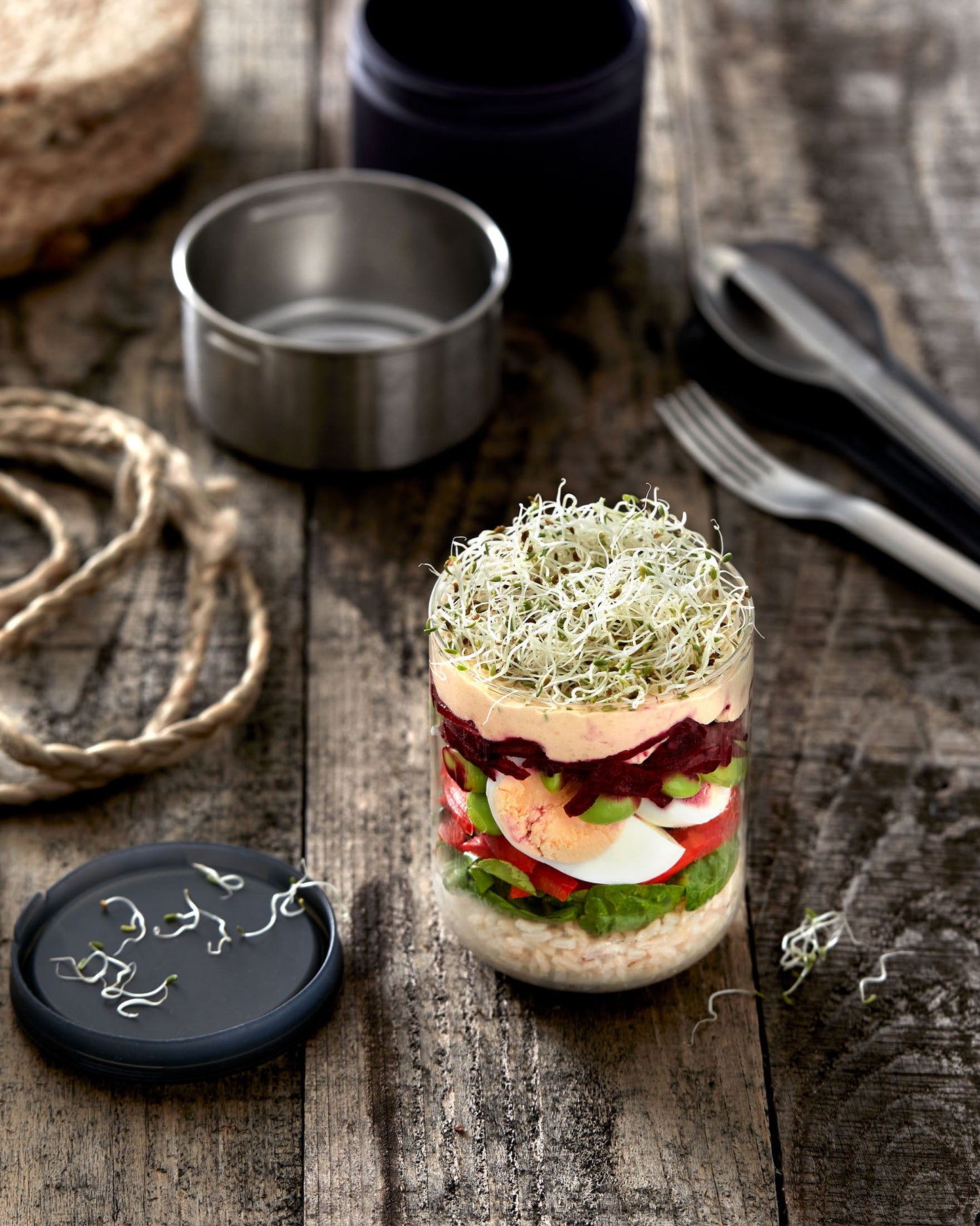LUNCH-POT AUS GLAS, KLEIN