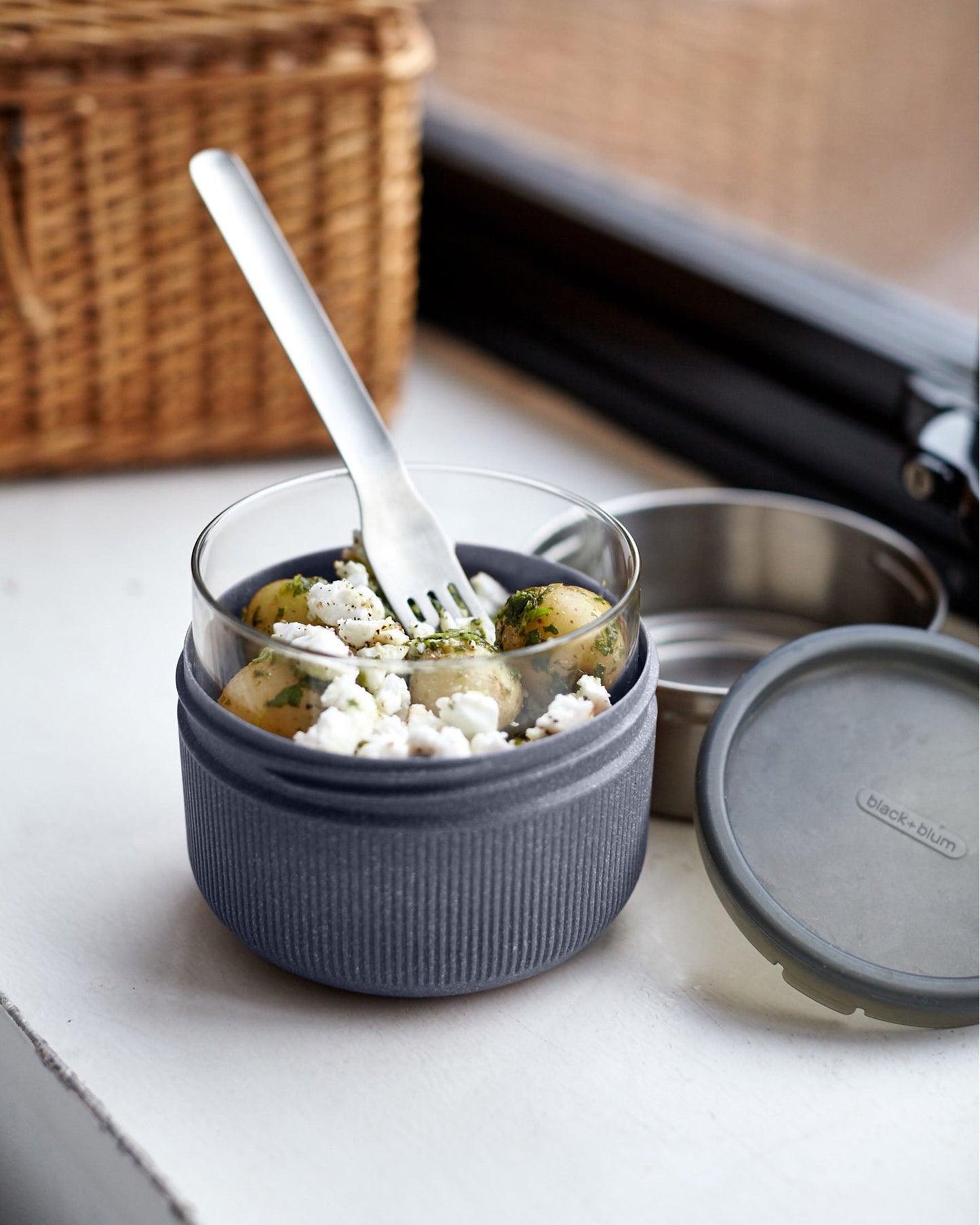 LUNCH-POT AUS GLAS, MITTEL