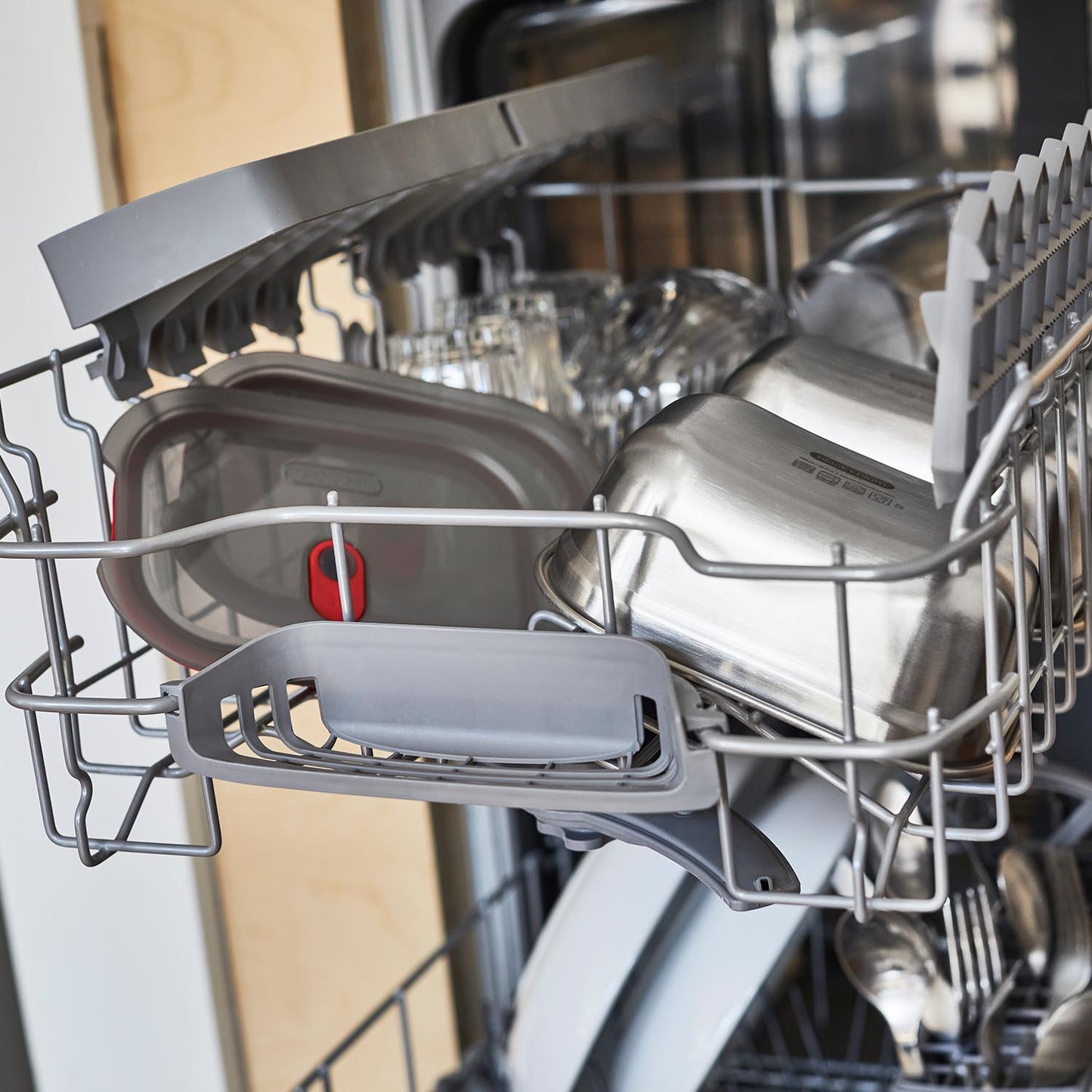 Meal Prep Lunchbox aus Edelstahl, rechteckig, 900 ML