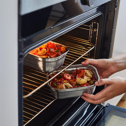 Meal Prep Lunchbox aus Edelstahl, rechteckig, 900 ML