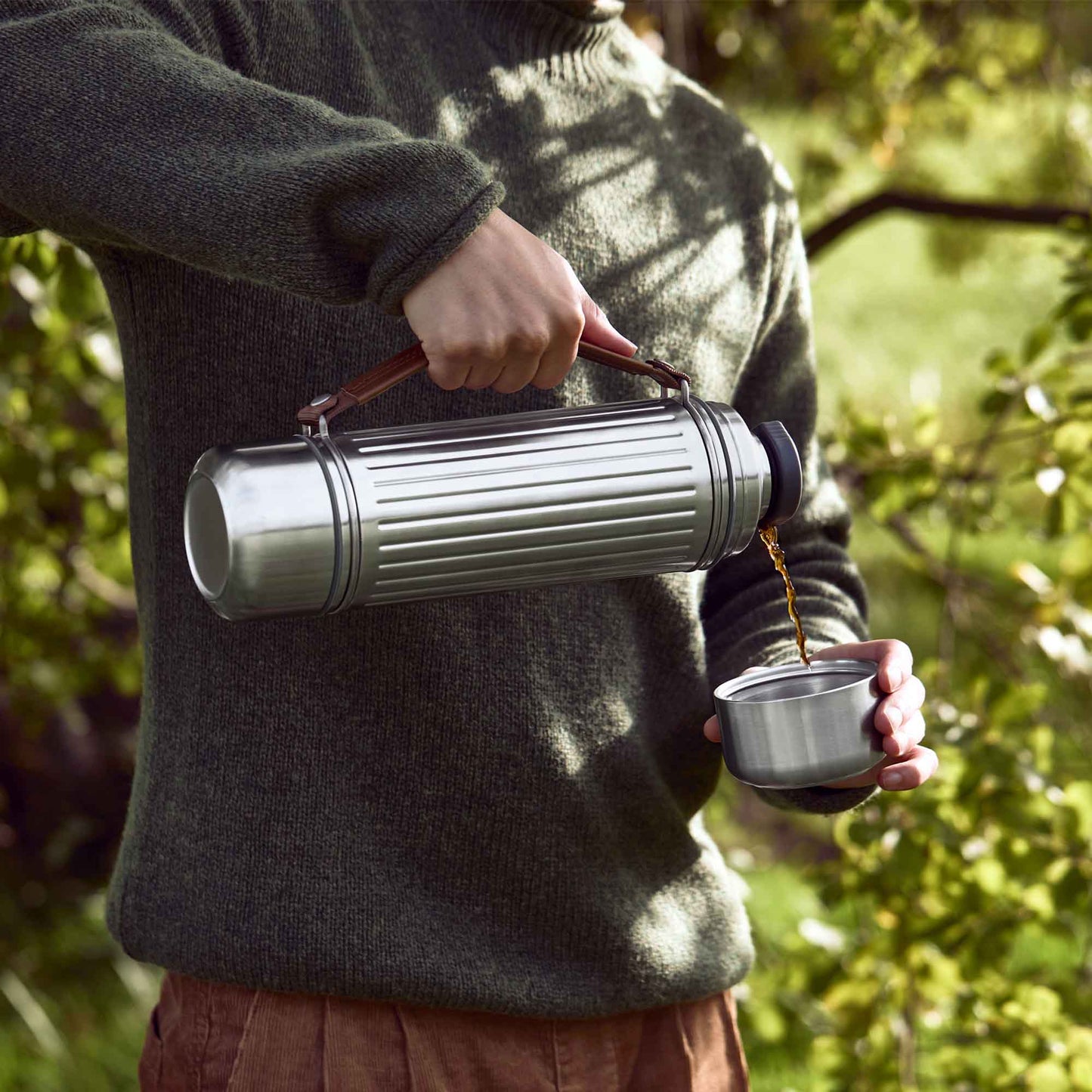 BLACK+BLUM | Isolierflasche, DUO, edelstahl, 1,4 L