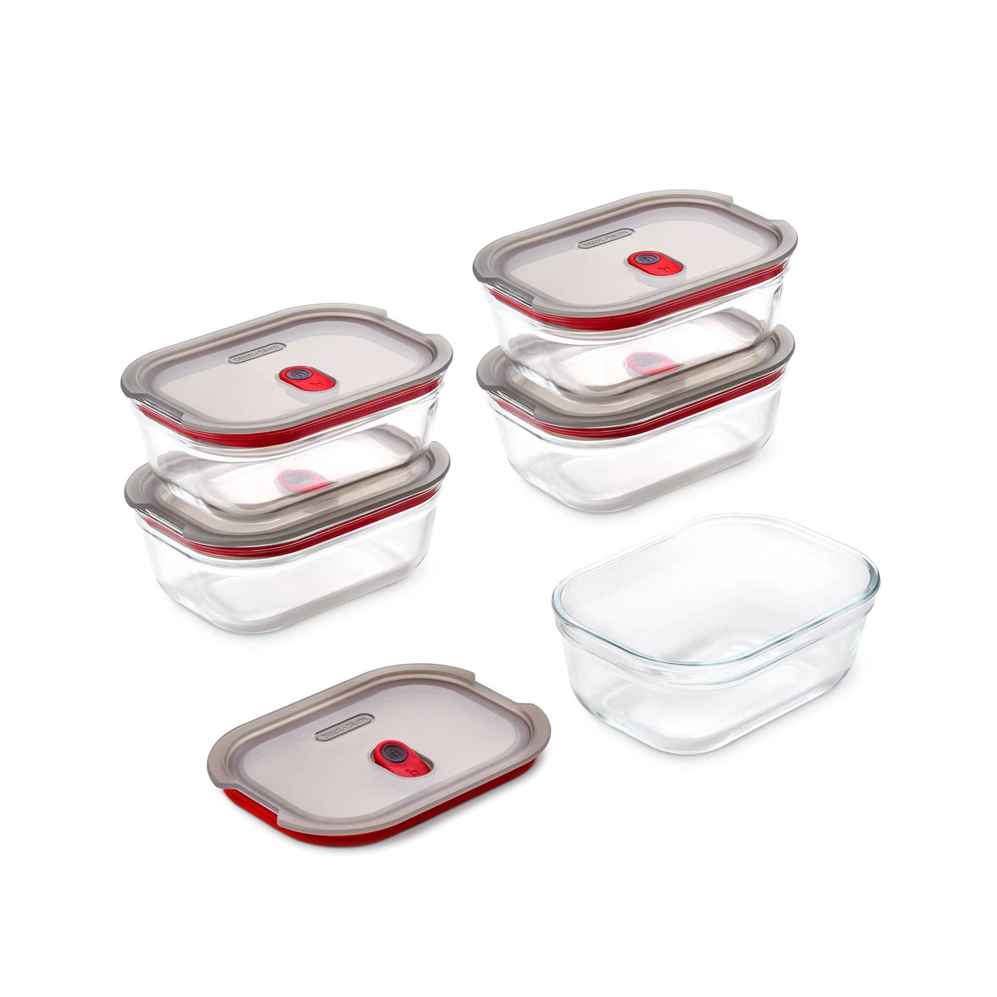 BLACK+BLUM | Multifunktionsdose aus Glas, 5er Set - Multifunktionsdose - Black-Blum DE