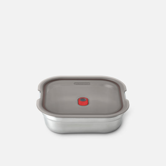 Meal Prep Lunchbox aus Edelstahl, quadratisch, 1,1 L