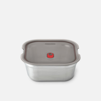 Meal Prep Lunchbox aus Edelstahl, quadratisch, 1,4 L
