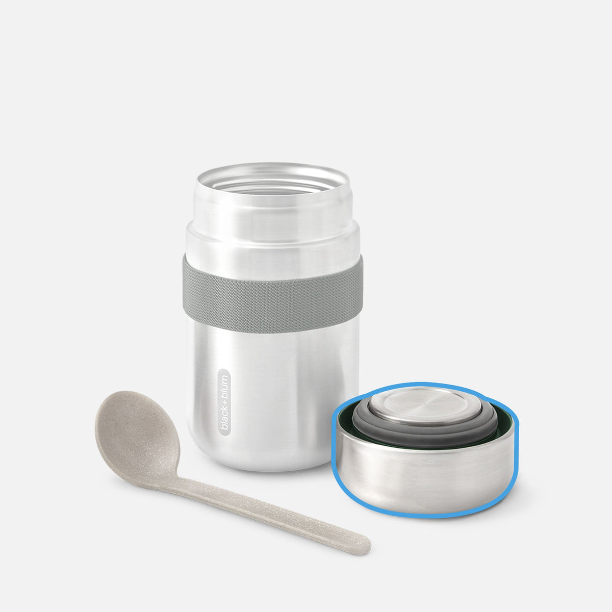 Replacement FOOD FLASK (NEW MODEL) - LID (WITH SEAL) - Replacement Part - Black-Blum DE