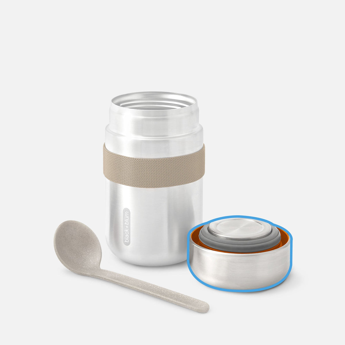 Replacement FOOD FLASK (NEW MODEL) - LID (WITH SEAL) - Replacement Part - Black-Blum DE